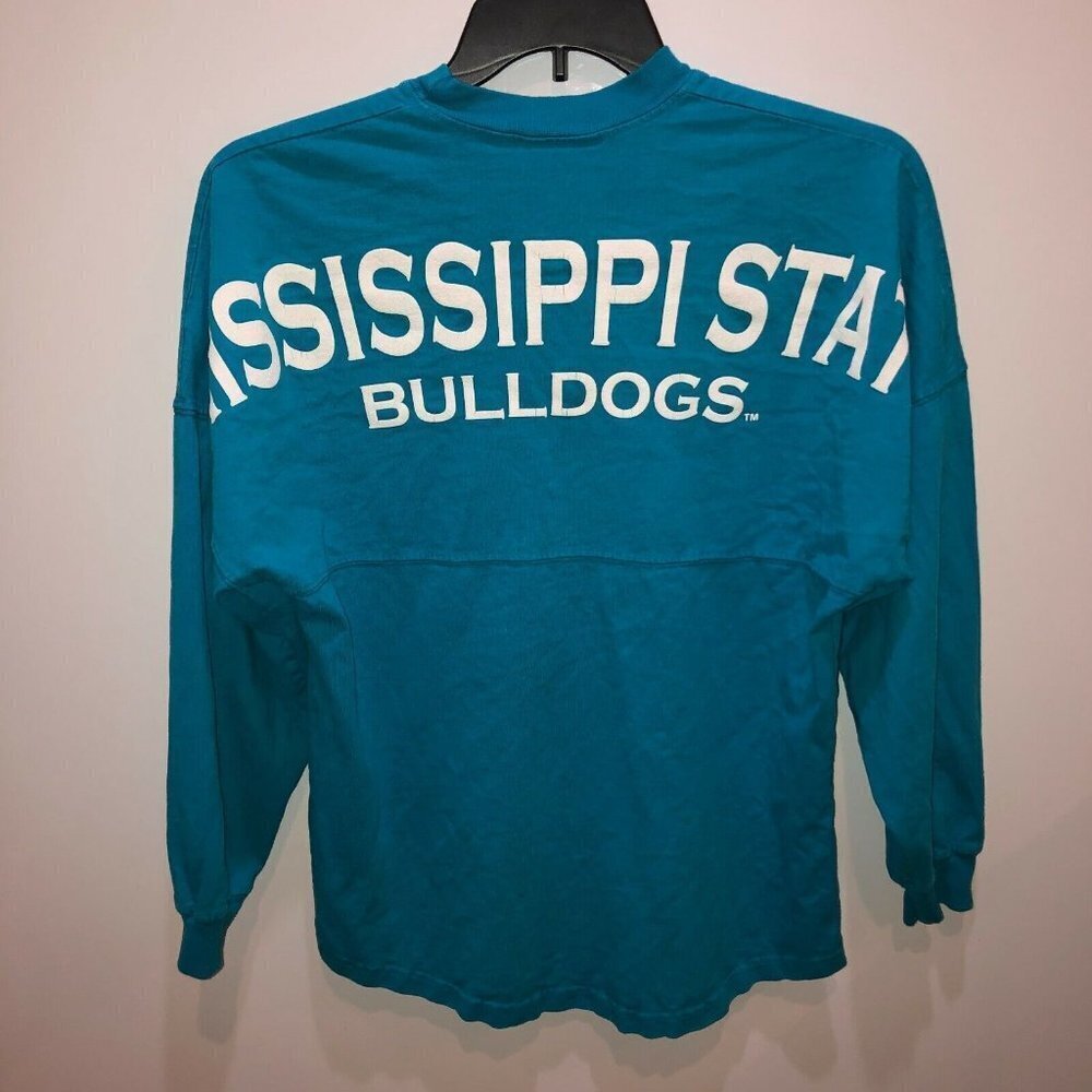 Mississippi State Bulldogs Spirit Jersey Small Blue Long Sleeve T Shirt